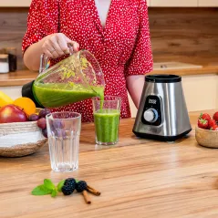 Blender kielichowy EASY EXPERT GO 1300W , szklany kielich 1,5L + kubek podróżny 600 ml