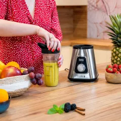 Blender kielichowy EASY EXPERT GO 1300W , szklany kielich 1,5L + kubek podróżny 600 ml