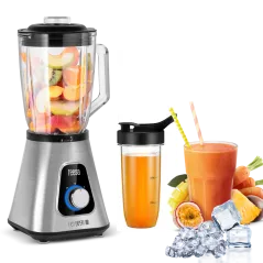 Blender kielichowy EASY EXPERT GO 1300W , szklany kielich 1,5L + kubek podróżny 600 ml