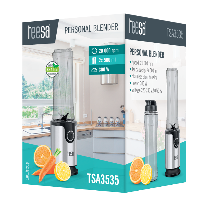 Blender personalny z dwoma kubkami Blender personalny z dwoma kubkami