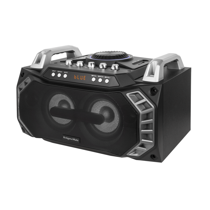 Boombox z funkcją Bluetooth i karaoke, radiem FM i mikrofonem Boombox z funkcją Bluetooth i karaoke, radiem FM i mikrofonem