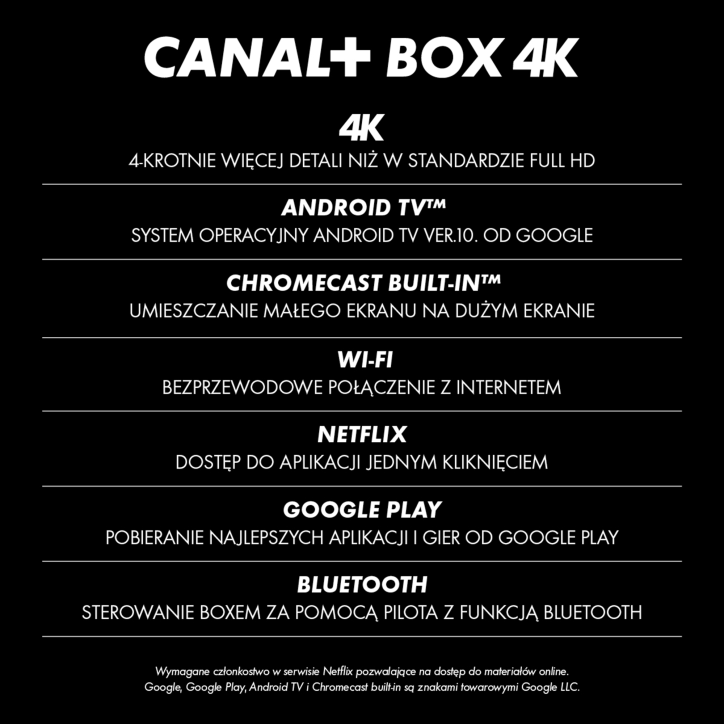 Canal+ BOX 4k z AndroidBox i pakietem TV Canal+ BOX 4k z AndroidBox i pakietem TV