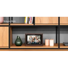 Cyfrowa ramka Kruger&Matz na zdjęcia FRAMEO Wi-Fi 10,1" drewniana ramka