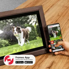 Cyfrowa ramka Kruger&Matz na zdjęcia FRAMEO Wi-Fi 15" drewniana ramka