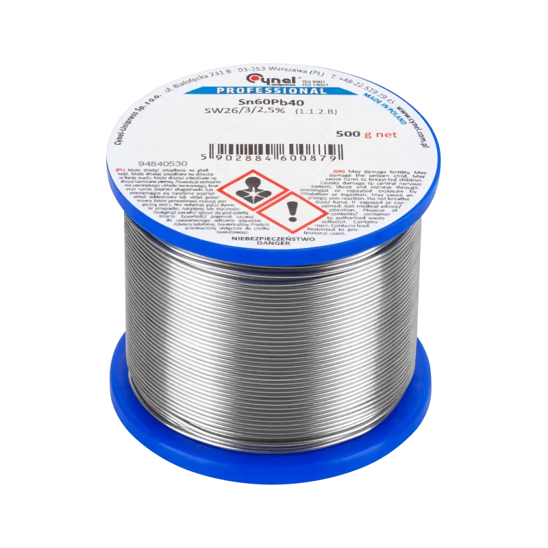 Cyna 0.50mm/500g Sn60Pb40 CYNEL Cyna 0.50mm/500g Sn60Pb40 CYNEL