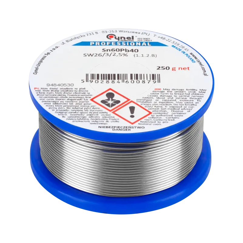 Cyna 0.70mm/250g Sn60Pb40 CYNEL Cyna 0.70mm/250g Sn60Pb40 CYNEL