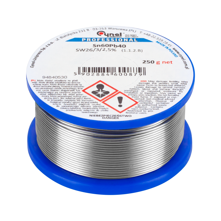 Cyna 3mm/250g Sn60Pb40 CYNEL Cyna 3mm/250g Sn60Pb40 CYNEL