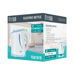 Czajnik elektryczny TEESA, 2200 W, biały, 1,7L