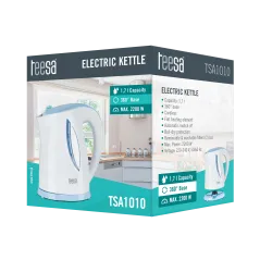 Czajnik elektryczny TEESA, 2200 W, biały, 1,7L