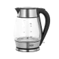 Czajnik elektryczny TEESA, szklany + inox, 2000 W, czarny, 1,7 L Czajnik elektryczny TEESA, szklany + inox, 2000 W, czarny, 1,7 L