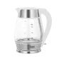 Czajnik elektryczny TEESA, szklany + inox, 2200 W, biały, 1,7 L Czajnik elektryczny TEESA, szklany + inox, 2200 W, biały, 1,7 L