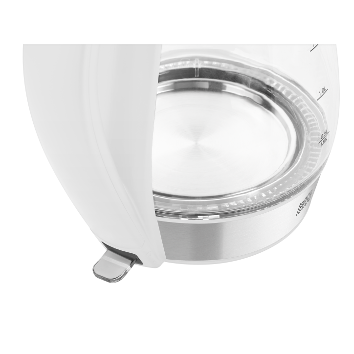 Czajnik elektryczny TEESA, szklany + inox, 2200 W, biały, 1,7 L Czajnik elektryczny TEESA, szklany + inox, 2200 W, biały, 1,7 L