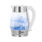 Czajnik elektryczny TEESA, szklany + inox, 2200 W, biały, 1,7 L Czajnik elektryczny TEESA, szklany + inox, 2200 W, biały, 1,7 L