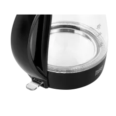 Czajnik elektryczny TEESA, szklany, 1650 W, czarny, 1 L