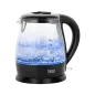 Czajnik elektryczny TEESA, szklany, 1650 W, czarny, 1 L