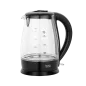 Czajnik elektryczny TEESA, szklany, 2200 W, czarny, 1,7 L Czajnik elektryczny TEESA, szklany, 2200 W, czarny, 1,7 L