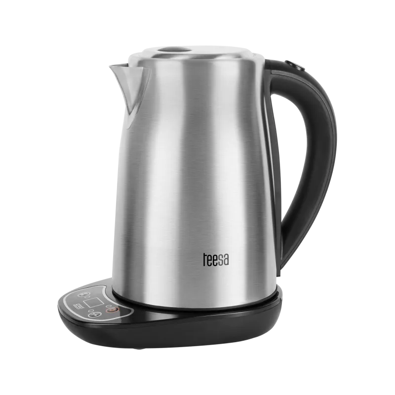 Czajnik elektryczny z regulacją temperatury, TEESA, stal nierdzewna, 2200W, 1,7L , LED