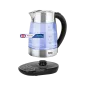 Czajnik elektryczny z regulacją temperatury,TEESA, szklany + inox, 2200W, 1,7L , LED