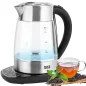 Czajnik elektryczny z regulacją temperatury,TEESA, szklany + inox, 2200W, 1,7L , LED