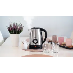 Czajnik elektryczny z wskaźnikiem temperatury wody, TEESA, stal nierdzewna, 2200W, 1,7L