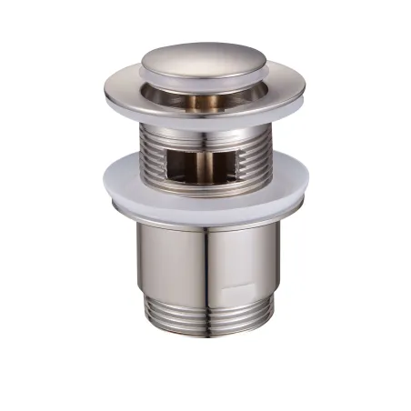 Korek klik-klak mały z tuleją mosiężną stal szczotkowana Duro