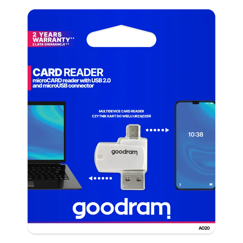 Czytnik kart MicroSD OTG Goodram Czytnik kart MicroSD OTG Goodram