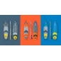 Deska SUP REBEL ACTIVE RBA-4507 - niebieska Deska SUP REBEL ACTIVE RBA-4507 - niebieska