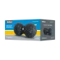 Duoball podwójna piłka do masażu 8cm, kolor czarno-niebieski, materiał EPP, REBEL ACTIVE Duoball podwójna piłka do masażu 8cm, kolor czarno-niebieski, materiał EPP, REBEL ACTIVE