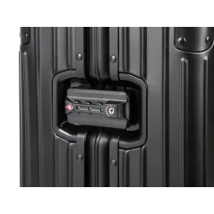 Duża walizka aluminiowa na kółkach Kruger&Matz czarna