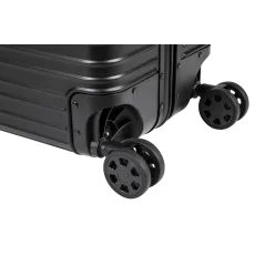 Duża walizka aluminiowa na kółkach Kruger&Matz czarna