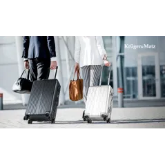 Duża walizka aluminiowa na kółkach Kruger&Matz czarna
