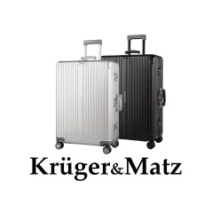 Duża walizka aluminiowa na kółkach Kruger&Matz czarna