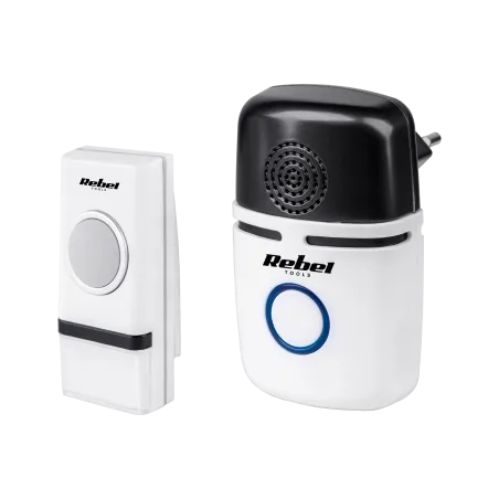 Dzwonek bezprzewodowy do drzwi Rebel (z wtyczka na 230V)--48 melodii