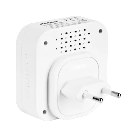 Dzwonek bezprzewodowy do drzwi Rebel z wtyczką 230V (36 melodii, 2 gniazda USB)