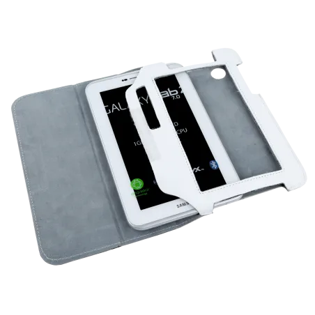 Etui białe dedykowane do Samsung Galaxy Tab P3100 (skóra naturalna)