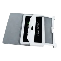 Etui białe dedykowane do Samsung Galaxy Tab P5100 (skóra naturalna)
