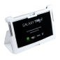 Etui białe dedykowane do Samsung Galaxy Tab P5100 (skóra naturalna)