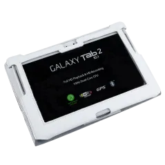 Etui białe dedykowane do Samsung Galaxy Tab P5100 (skóra naturalna)