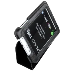 Etui czarne dedykowane do Samsung Galaxy Tab P3100 (skóra naturalna)
