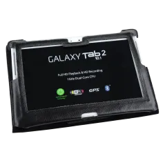Etui czarne dedykowane do Samsung Galaxy Tab P5100 (skóra naturalna)