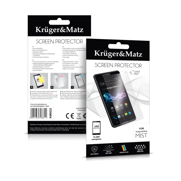 Folia ochronna HQ do Kruger&Matz MIST Folia ochronna HQ do Kruger&Matz MIST