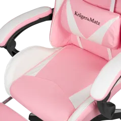 Fotel gamingowy Kruger&Matz GX-150 Biało-różowy