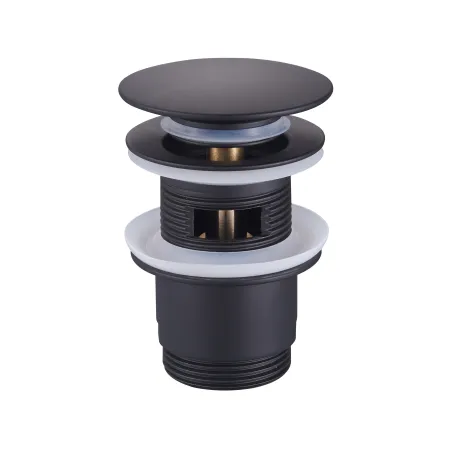 Korek klik-klak duży z tuleją mosiężną czarny Duro