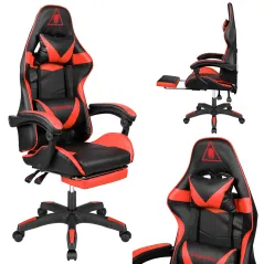 Fotel gamingowy Kruger&Matz GX-150 Czarno-czerwony