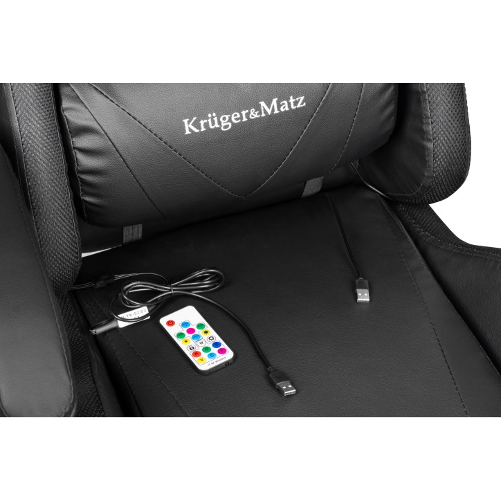 Fotel gamingowy Kruger&Matz GX-150 Czarny LED Fotel gamingowy Kruger&Matz GX-150 Czarny LED