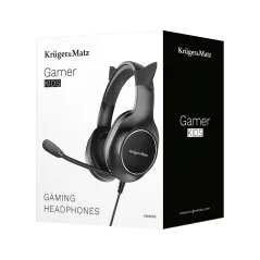 Gamingowe słuchawki nauszne dla dzieci Kruger&Matz Gamer Kids, kolor czarny
