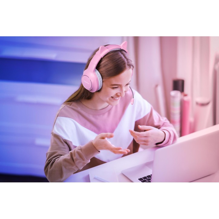 Gamingowe słuchawki nauszne dla dzieci Kruger&Matz Gamer Kids, kolor czarny Gamingowe słuchawki nauszne dla dzieci Kruger&Matz Gamer Kids, kolor czarny