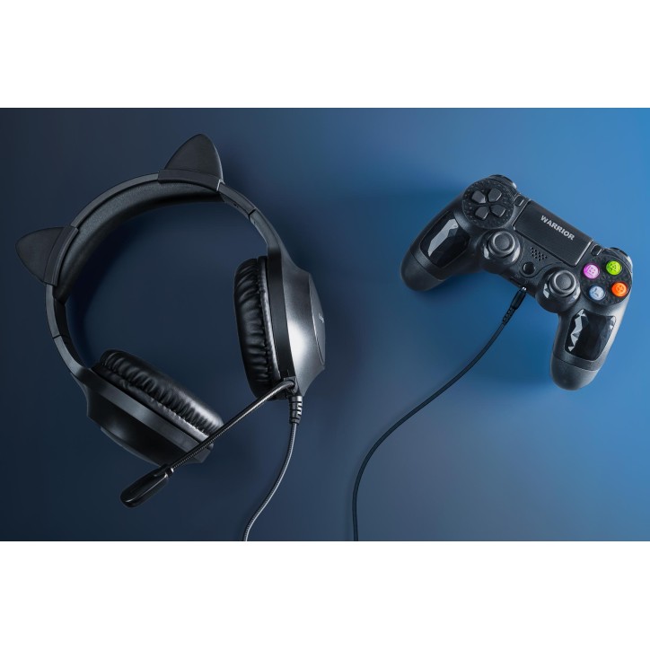 Gamingowe słuchawki nauszne dla dzieci Kruger&Matz Gamer Kids, kolor czarny Gamingowe słuchawki nauszne dla dzieci Kruger&Matz Gamer Kids, kolor czarny