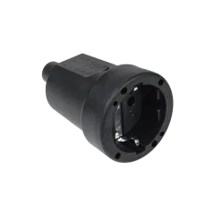 Gniazdo typu niemieckiego 16A/250V (gumowe czarna) 2210