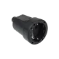 Gniazdo typu niemieckiego 16A/250V (gumowe czarna) 2210 Gniazdo typu niemieckiego 16A/250V (gumowe czarna) 2210